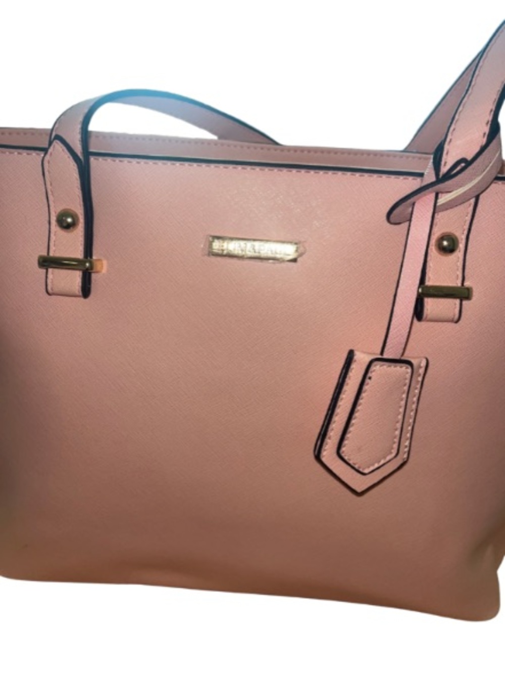 NWOT ELIM & PAUL Blush Pink Faux Leather Shoulder Tote Bag - Gold
Hardware - Picture 7 of 10